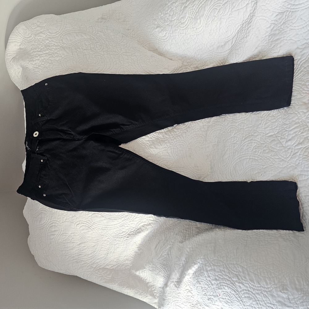 Royalty Black Straight-Leg Jeans